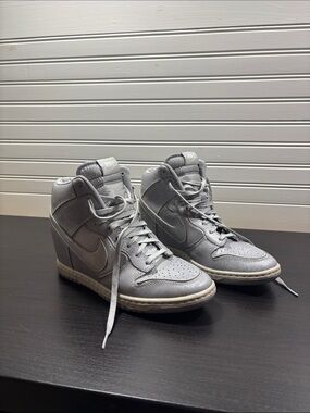 Nike Sky Hi Women’s Gray Wedge High-Top Sneakers